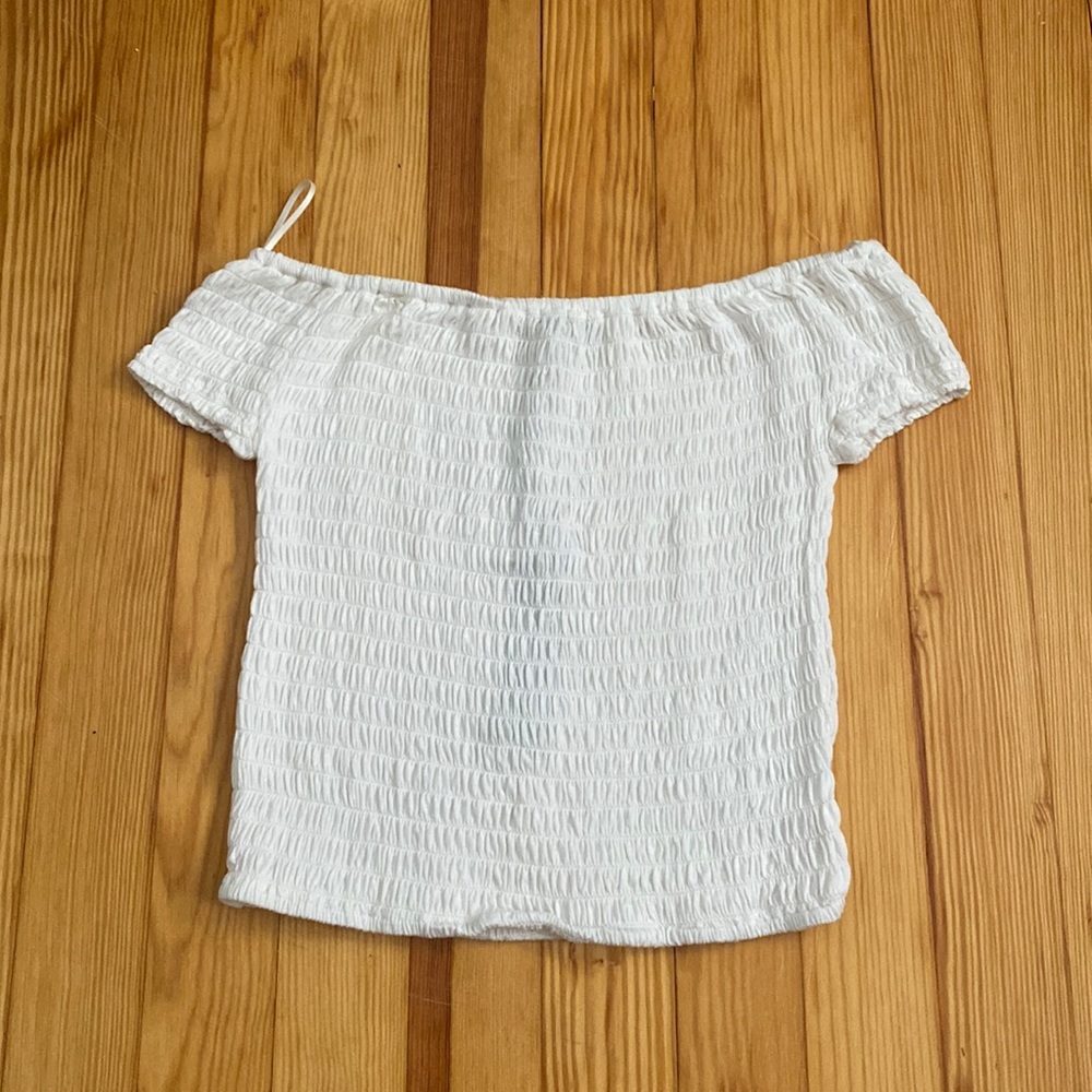 New off the shoulder white top